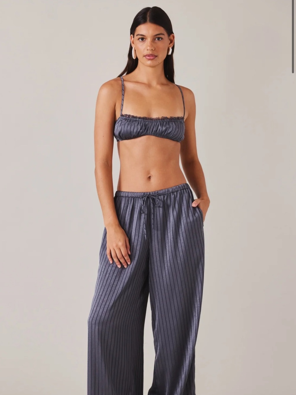 Elce Swim Ink Stripe Aries Pant NWT Silky soft Loungewear Pant Size Small